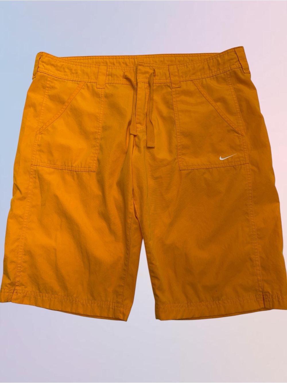 Nike Women's Orange Bermuda Shorts